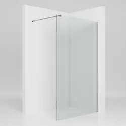Fuji ścianka walk-in 100x200 cm, chrom optic, szkło transparent 8 mm, powłoka Glass Protect