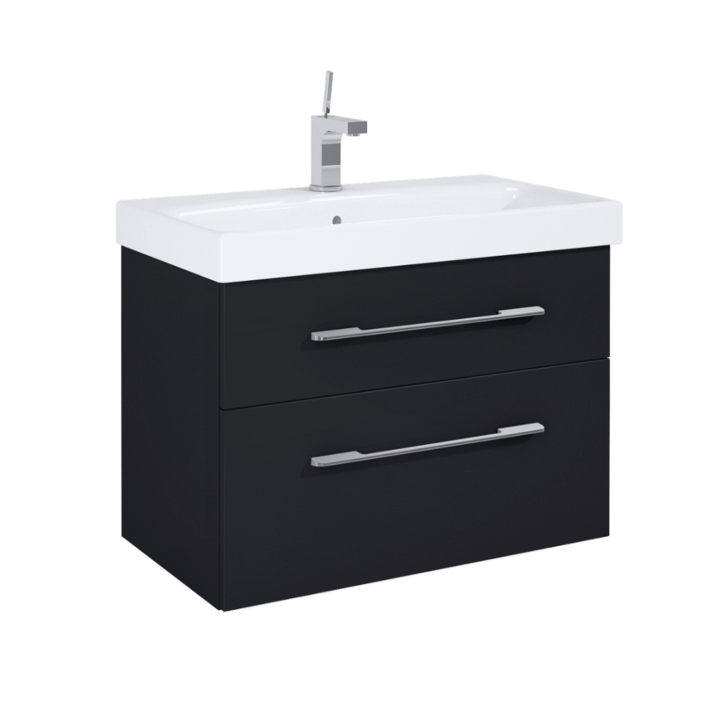 szafka-łazienkowa-z-umywalka-madrid-aquaform-80-czarny-połysk
